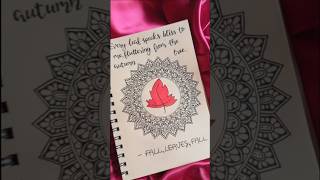 New mini mandala tutorial 🍁 song art mandalaart mandala [upl. by Leissam]