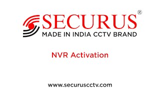 Securus CCTV  How to Activate NVR without Screen [upl. by Armallas]