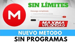 Descargar de Mega sin limites Para siempre  sin programas 2019 [upl. by Usanis]