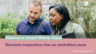 Replay Devenez inspecteur ou contrôleur à lUrssaf RhôneAlpes [upl. by Erdeid]