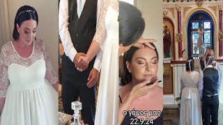 vlog ο γάμος μας  22924  wedding  θρησκευτικός  mariaaria [upl. by Yelyr204]