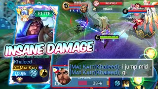 KHALEED THE NEW BEST TOP EXP PICK WTF DAMAGE BUILD FLICKER COMBO  KHALEED GAMEPLAY [upl. by Sana]