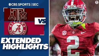 Texas AampM vs No 1 Alabama Extended Highlights  CBS Sports HQ [upl. by Hawthorn]