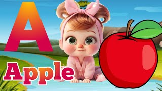 A for apple  abcd abcd cartoon  phonics song  abcdef [upl. by Cynthy]