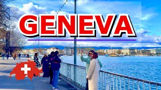 GenevaSwitzerland 🇨🇭 A Walking Tour In Geneva Switzerland March 2024 [upl. by Asir]