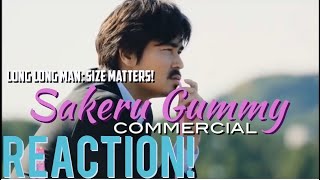 THAT’S A LOOOONG GUMMY😂Long Long Man Size Matters SAKERU GUMMY Commercial Reaction [upl. by Itsyrc]