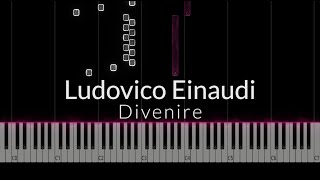 Ludovico Einaudi  Divenire Piano Tutorial [upl. by Anilas]