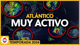 Atlántico continuará activo con varios ciclones Helene Kirk Isaac y tres nuevas ondas tropicales [upl. by Yenahteb980]