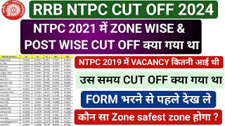 RRB NTPC PREVIOUS YEAR CUT OFF क्या था इस बार कौन सबसे SAFE ZONE हैं rrbntpc cutoff vacancy ntpc [upl. by Assiruam]