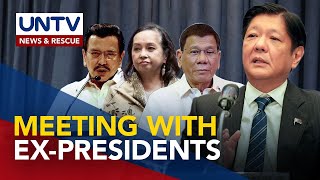 PBBM at exPRRD hinimok magkasundo pulong ng mga dating Pangulo ukol sa PH issues hiniling [upl. by Locklin]