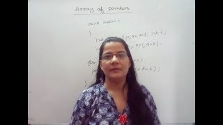 Array of Pointers in C in Hindi Lec49C Programming Tutorial in Hindi [upl. by Gazo384]