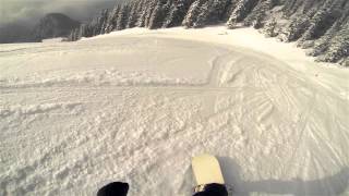 Fast snowboarding in Maurach with GoPro Hero 3 Black Edition [upl. by Beetner]