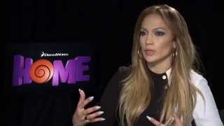 DreamWorks Home Jennifer Lopez Official Movie Interview  ScreenSlam [upl. by Nilla]