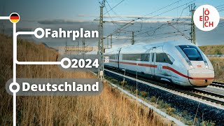 Größtes FernverkehrsAngebot seit 20 Jahren neue Verbindungen und mehr Fahrplan 2024 Deutschland [upl. by Harberd]