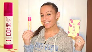 COCO AND EVE BRONZING FACE DROPS REVIEW  BEFORE amp AFTER PICS [upl. by Polinski]