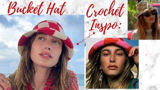 Recreación BUCKET HAT HAILEY A CROCHET tutorial Sombrero pescador [upl. by Prichard]