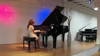 Alicia age 9 plays Schubert Landler in G Major and Attwood Sonatina in G Major [upl. by Garratt201]