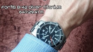 Wristshot Fortis B42 Diver Titanium 6472941 M 4K Ultra HD [upl. by Nyledaj]