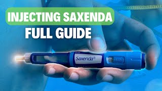 Saxenda Pen Weight Loss Injection Demonstration StepbyStep [upl. by Rez539]