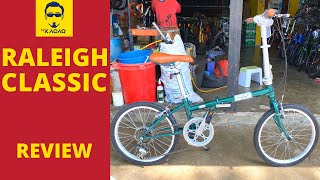 RALEIGH CLASSIC Shimano 7 Speed Steel  Folding Bike Malaysia Basikal Sepeda Lipat Review [upl. by Klina577]