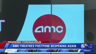 AMC Theatres postpones reopening again as summer blockbusters are delayed due to coronavirus [upl. by Grail]