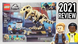 LEGO Jurassic World TRex Dinosaur Fossil Exhibition 76940  2021 Set Review [upl. by Obala533]