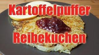 Kartoffelpuffer Reibekuchen  Vegan amp Fettarm Rezept VEGAN [upl. by Tsnre]