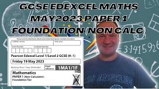 GCSE Edexcel Maths May 2023 Paper 1 Foundation Tier Non Calculator edexcelmaths maths exam [upl. by Aiceila529]