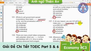 TOEIC RC 3 Test 3  Hướng Dẫn Giải Chi Tiết Part 5 amp 6 [upl. by Fiester]