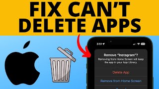 How to Fix Cant Delete Apps on iPhone [upl. by Spitzer126]