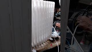 Oil Heater  oil field radiator repair  oilheater shortsvideo viral trendingshorts ceilingfan [upl. by Grosberg]