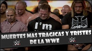 Top 7 Muertes mas tristes y trágicas de la WWE [upl. by Matthia]