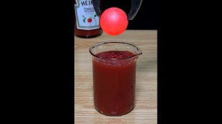 Red Hot Copper Ball Vs Tomato Ketchup [upl. by Ydnor]