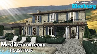 Bloxburg Mediterranean House Tour  Roblox House Build [upl. by Odella]