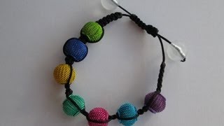 DIY TUTO BRACELET SHAMBALLA FACILE A FAIRE [upl. by Nirrep]