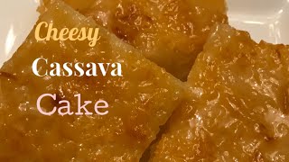 HOW TO BAKE CHEESY CASSAVA CAKE WITH YOUNG COCONUT  BUKO [upl. by Ekralc54]