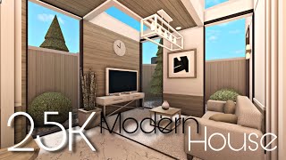 BLOXBURG 25K MODERN HOUSE  NOGAMEPASS [upl. by Imer525]