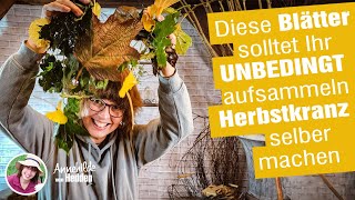 Ist das Herbstdeko oder schon Advent Ideen für Winter Dekokränze aus Laub Einfach selber machen [upl. by Tiloine]