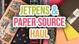 Jet Pens amp Paper Source Haul  Notebooks Envelopes Pens plus EC Life Planner [upl. by Simone70]