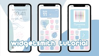 Widgetsmith Tutorial 2023  how to make and custom widget✨ [upl. by Eidlog420]