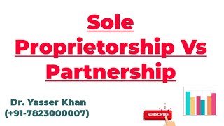 Sole Proprietorship Vs Partnership [upl. by Marigolde629]