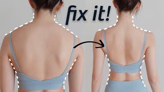 FIX amp SLIM YOUR BACK  BETTER POSTURE in 10 minutes  Emi [upl. by Aistek529]