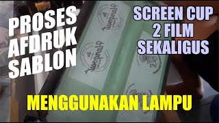 AFDRUK sablon cup plastik 1 screen 2 film [upl. by Jilleen]