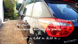 Présentation Citroen C4 PICASSO  2008 monospaces 16 HDMoI 110 FAP EXCLUSIVE Abonner vous merci [upl. by Aenehs655]