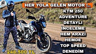 KTM 250 ADVENTURE Ä°NCELEME amp Ã‡AMURLU DAÄž YOLU VE TOP SPEED amp GPS Ä°LE SAPMAYI TEST ETTÄ°M amp Ã‡OK TÄ°TREK [upl. by Omsoc528]