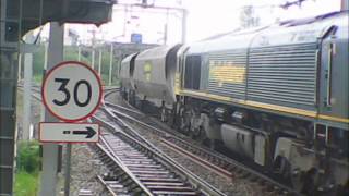 66598 Rugeley B Power StationStoke Gifford passing Bescot Stadium 30052013 [upl. by Atter]