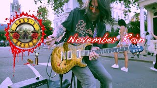 Awesome Street Talent November Rain Guns N Roses Miguel Montalban  Slash Axl Rose 2023 [upl. by Aicenet440]