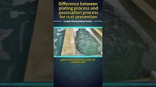 Difference between plating process and passivation process for rust prevention factory [upl. by Petigny]