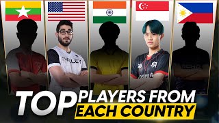 TOP 1 PLAYER IN MLBB FROM EACH COUNTRY [upl. by Euqinamod47]