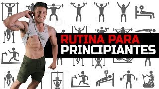 RUTINA PARA PRINCIPIANTES GYM  Hombres amp Mujeres [upl. by Emmanuel]